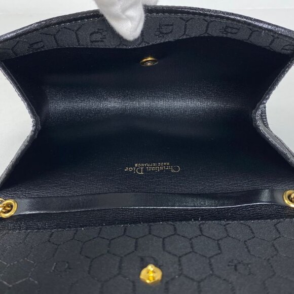 Christian Dior Honeycomb Pattern Chain Shoulder Bag 2-Way Clutch Bag - Picture 6 of 6